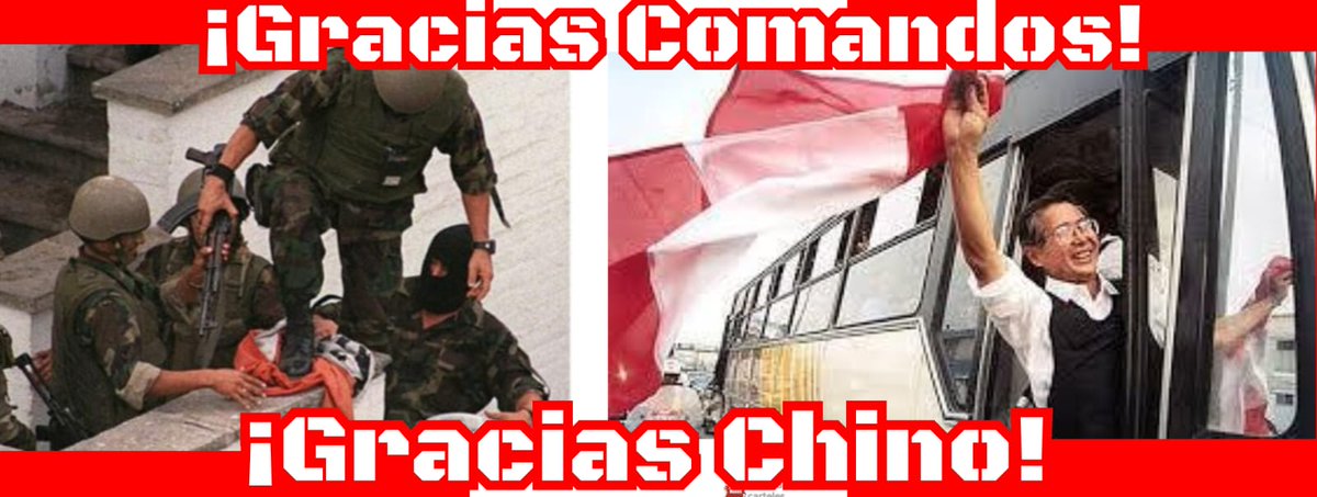 Hoy se cumplen 28 años del exitoso Rescate Chavin de Huántar 
Lo que no entiendo es porque en las ceremonias que se hacen por estás fechas buscan obviar a Alberto Fujimori que fue el real conductor de ese operativo 
#GraciasComamdos
#GraciasChino