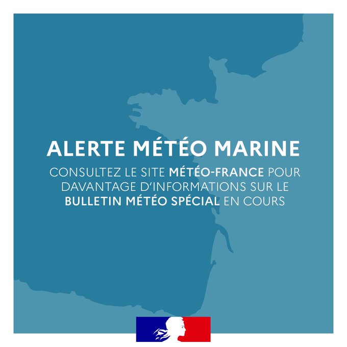 Image de Préfecture maritime Manche et mer du Nord - #PrudenceEnMer - Avis de grand frais de la baie de Somme au cap de la Hague jusqu’au 23/04 au moins.