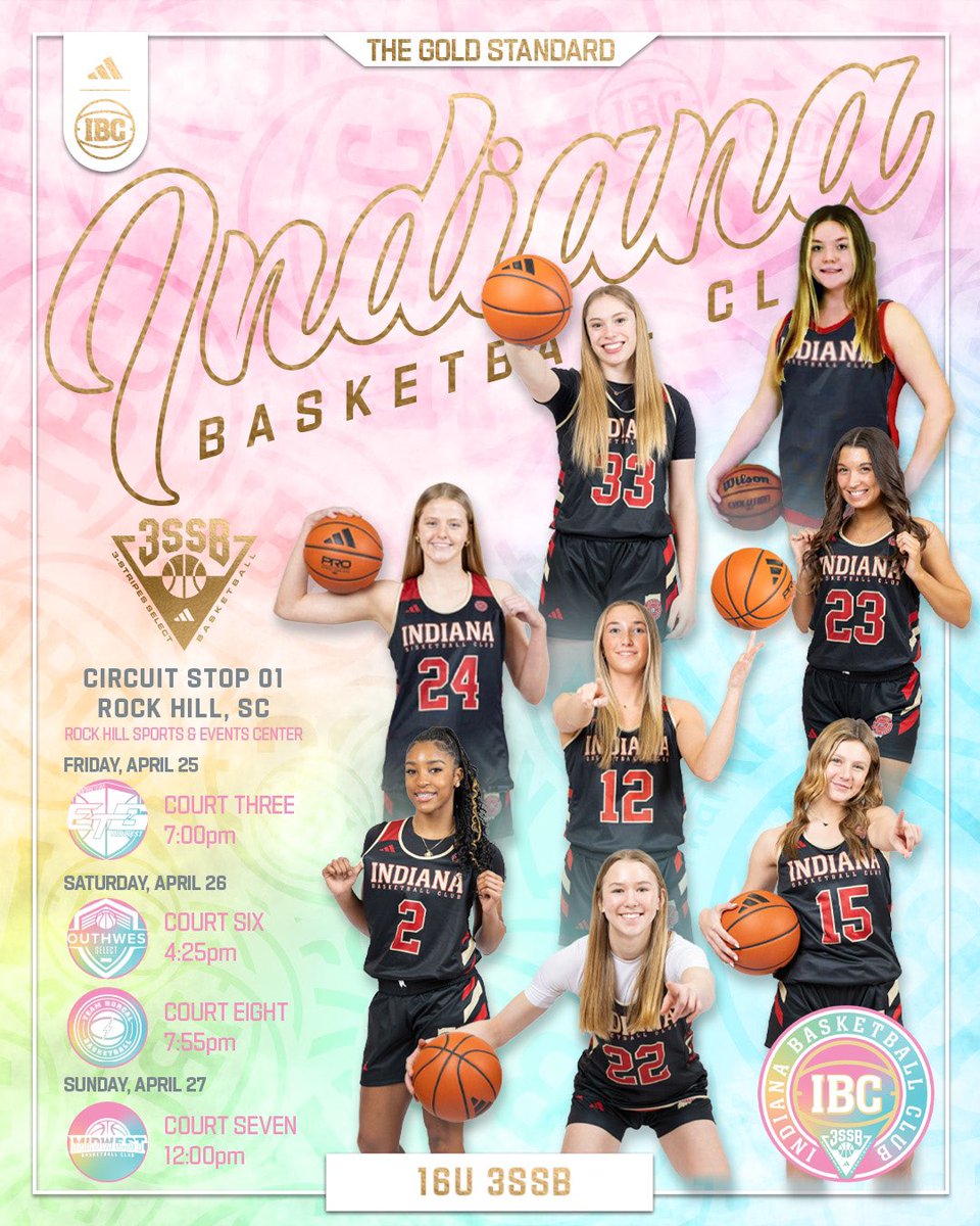 Indiana Basketball Club 16U 3SSB (@ibc16u3ssb) on Twitter photo 3 more days til <a href="/3SSBGCircuit/">3Stripes Select Basketball Girls Circuit</a> stop 1. These ladies are ready to go! ๐ฅ
<a href="/ivy_henderson09/">Ivy Henderson</a> <a href="/KenzieHoops33/">Mckenzie Chapman โ27โน๐ผโโ๏ธ๐</a> <a href="/EmilyZack2027/">Emily Zack</a> <a href="/MacPierce2027/">MacKenzie Pierce</a>
<a href="/ReaganHuss/">Reagan Huss</a> <a href="/BrooklynRober1/">Brooklyn R. Roberts</a>
<a href="/AvaRichie22/">Ava Richie</a> <a href="/Teasiabriscoe/">Teโasia</a>
<a href="/Emmatinder2027/">Emma tinder</a> <a href="/IBCWBB/">Indiana Basketball Club</a>
<a href="/AsherScouting/">Asher Scouting</a> <a href="/JrAllStarIN/">Indiana Jr. All-Star GBB</a>
<a href="/FiveStateHoops/">Chuck Thompson</a> <a href="/ProspectShowcse/">Prospect_ShowcaseWBB</a> 3 more days til <a href="/3SSBGCircuit/">3Stripes Select Basketball Girls Circuit</a> stop 1. These ladies are ready to go! ๐ฅ
<a href="/ivy_henderson09/">Ivy Henderson</a> <a href="/KenzieHoops33/">Mckenzie Chapman โ27โน๐ผโโ๏ธ๐</a> <a href="/EmilyZack2027/">Emily Zack</a> <a href="/MacPierce2027/">MacKenzie Pierce</a>
<a href="/ReaganHuss/">Reagan Huss</a> <a href="/BrooklynRober1/">Brooklyn R. Roberts</a>
<a href="/AvaRichie22/">Ava Richie</a> <a href="/Teasiabriscoe/">Teโasia</a>
<a href="/Emmatinder2027/">Emma tinder</a> <a href="/IBCWBB/">Indiana Basketball Club</a>
<a href="/AsherScouting/">Asher Scouting</a> <a href="/JrAllStarIN/">Indiana Jr. All-Star GBB</a>
<a href="/FiveStateHoops/">Chuck Thompson</a> <a href="/ProspectShowcse/">Prospect_ShowcaseWBB</a>