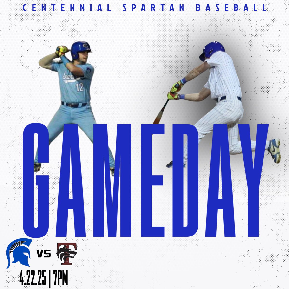 ⚾️GAMEDAY⚾️ 

📍 Spartan Field
🕰️ 7:00 pm

2(PEC)+BA

<a href="/BurlesonSports/">Burleson ISD Athletics</a>