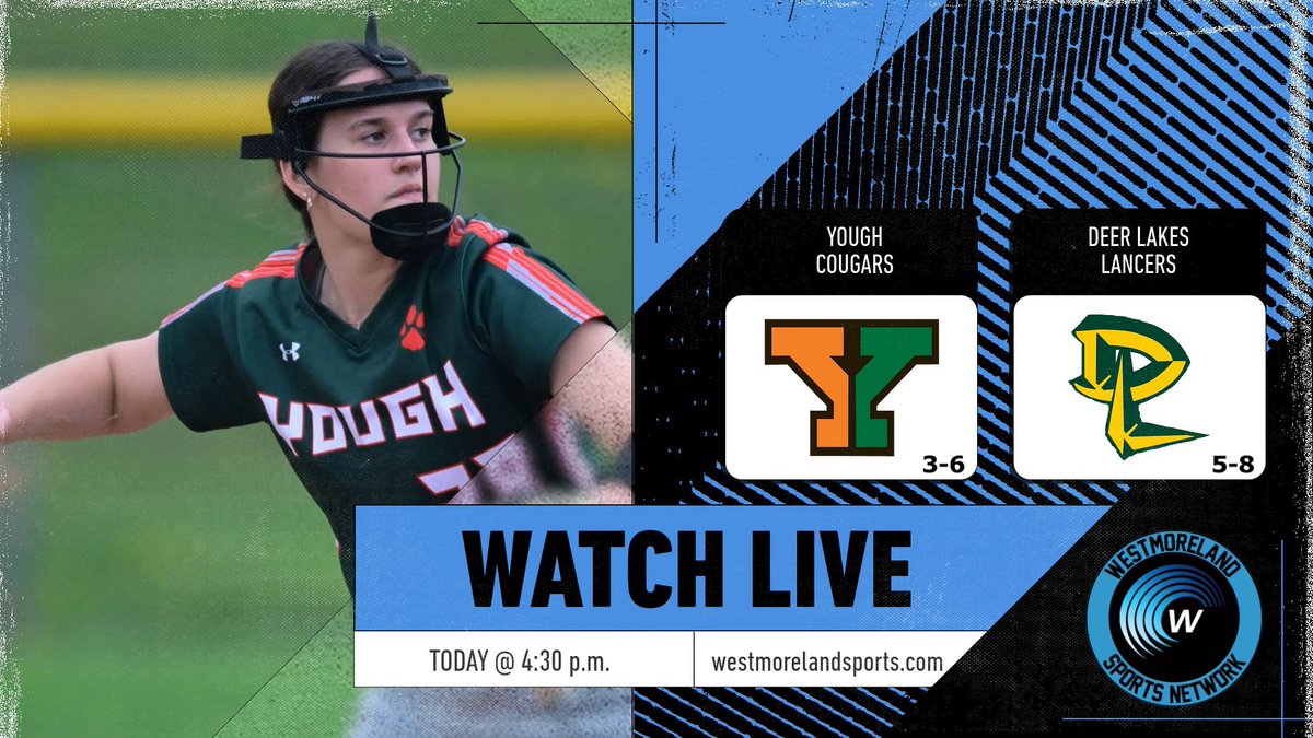 LIVE BROADCAST - High School Softball 🥎🎙️

Deer Lakes (5-8) at Yough (3-6)

Pregame with <a href="/sdmeyers1/">Sean Meyers</a> begins at 4:25 p.m.

Watch live on WSN ⏩ webca.st/264405