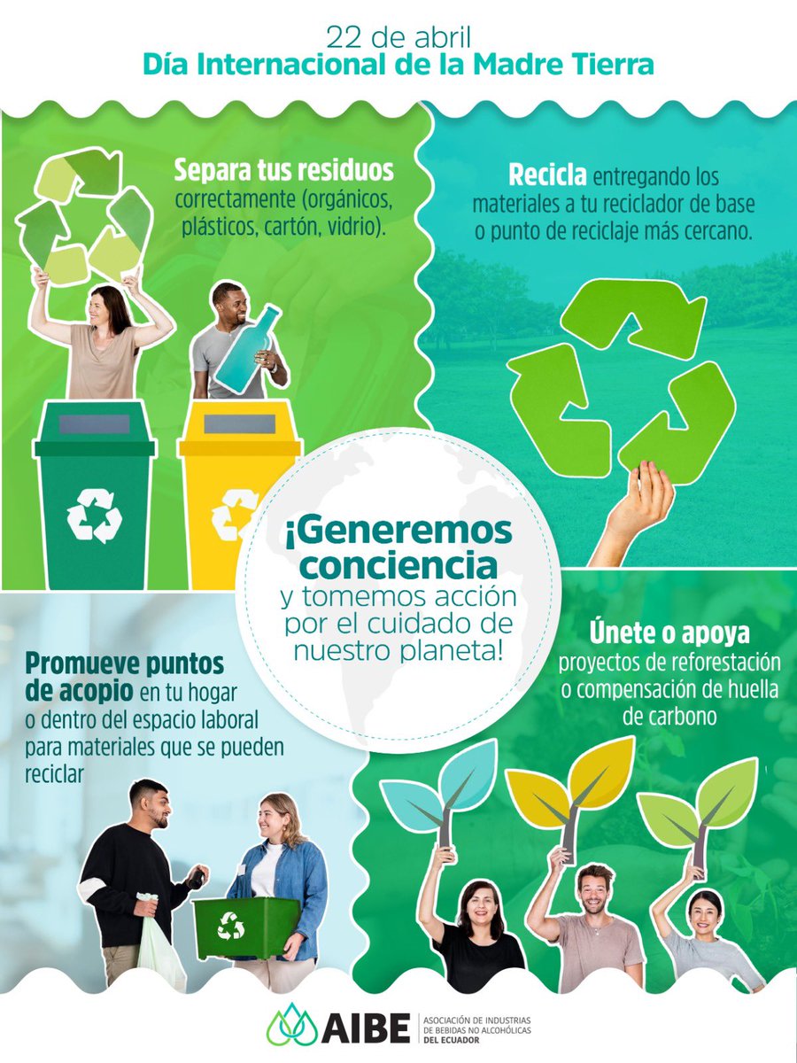 En este día, reafirmamos nuestro compromiso con el cuidado del planeta. ​

Sabemos que la sostenibilidad comienza con acciones concretas y desde nuestra organización, creemos que construir un futuro más sostenible es una responsabilidad compartida. 🤝🏼​

#AIBE #DíaDeLaMadreTierra