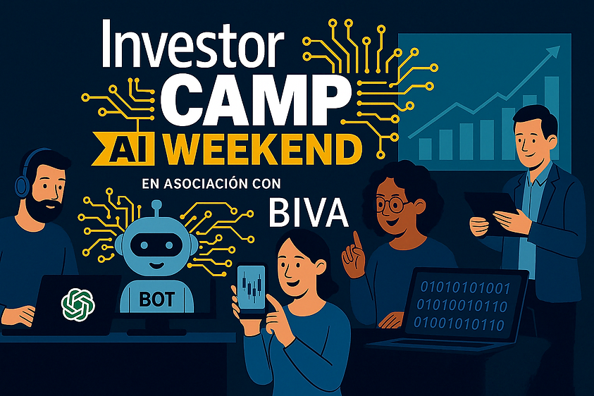 REGRESA INVESTORCAMP WEEKEND EN JUNIO. Esta edición será dedicada 100% a aprender a utilizar en distintos niveles la inteligencia artificial para iniciar, continuar o fortalecer tu plan de inversión y/o trading. Revisa el programa detallado. Cupo Limitado: investor-camp.com/events/investo…