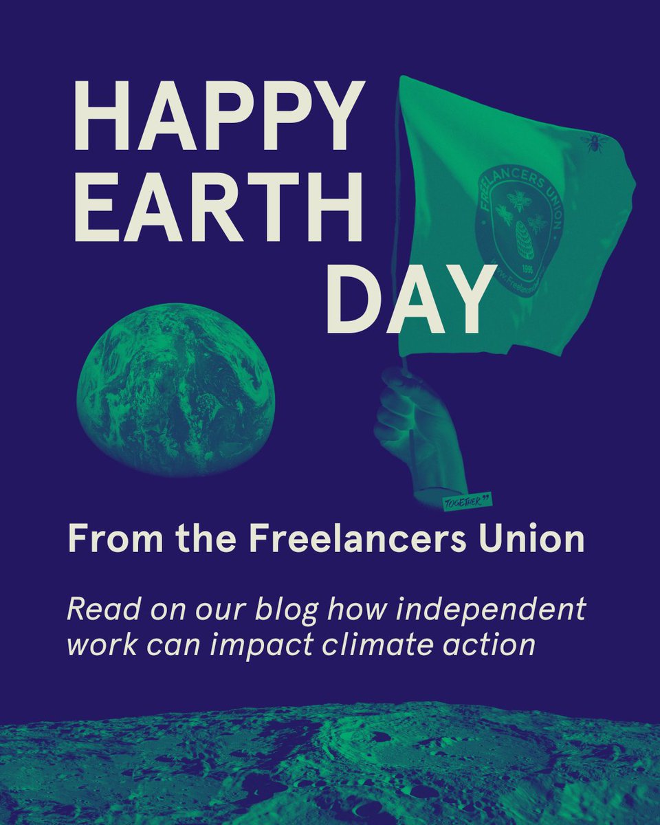 Freelancers are already redefining work—why not redefine climate action too? This Earth Day, we’re thinking about how independent workers are uniquely positioned to build a more sustainable future. Read more on our blog: blog.freelancersunion.org/2025/04/21/the…