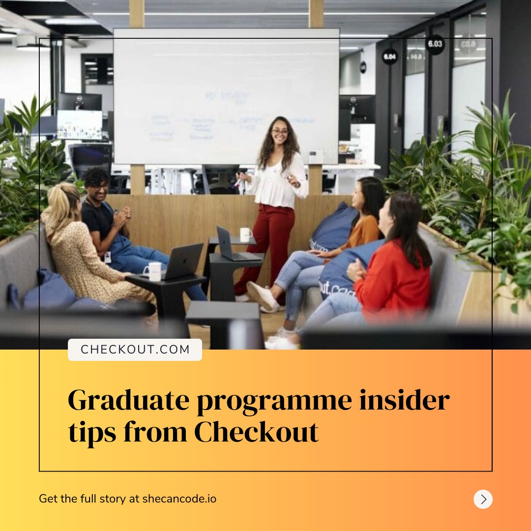 SheCanCodeHQ's tweet image. 🎓 Grad programmes are a great way to start your tech career—even from a non-tech background!

Hear from two @Checkout grads about their journeys &amp;amp; how they’re thriving 💪

📖 bit.ly/3T3QU7G

#TechCareers #GraduateProgrammes #WomenInTech