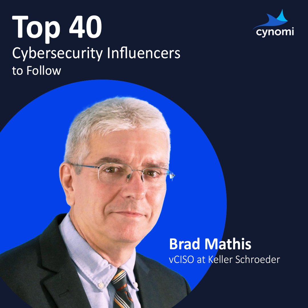 I am humbled and honored to be included in this list, surrounded by industry giants.  Thank you @cynomiTech for the recognition!

Learn more about <a href="/kellerschroeder/">Keller Schroeder</a> and our #vCISO Services at kellerschroeder.com/vciso-service-…

cynomi.com/blog/top-40-cy…