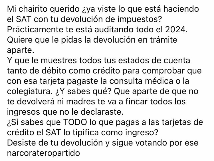 roberjp's tweet image. #SAT #devolucionSAT