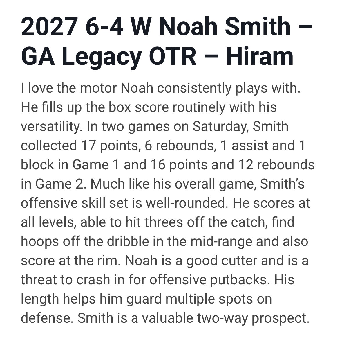 ๐๐ฎ๐ธ๐ป๐ฐ๐ฒ๐ช ๐๐ฎ๐ฐ๐ช๐ฌ๐ (@galegacyhoops) on Twitter photo Noah definitely had a coming out weekend. Taking advantage of every opportunity heโs getting. Very smooth game and will continue to get better throughout the season!
<a href="/noah_smith35/">Noah smith</a> Noah definitely had a coming out weekend. Taking advantage of every opportunity heโs getting. Very smooth game and will continue to get better throughout the season!
<a href="/noah_smith35/">Noah smith</a>
