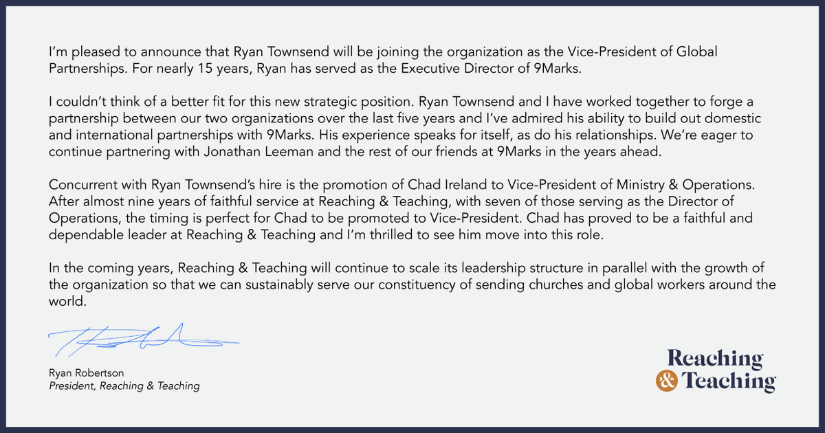 Reaching & Teaching tweet media