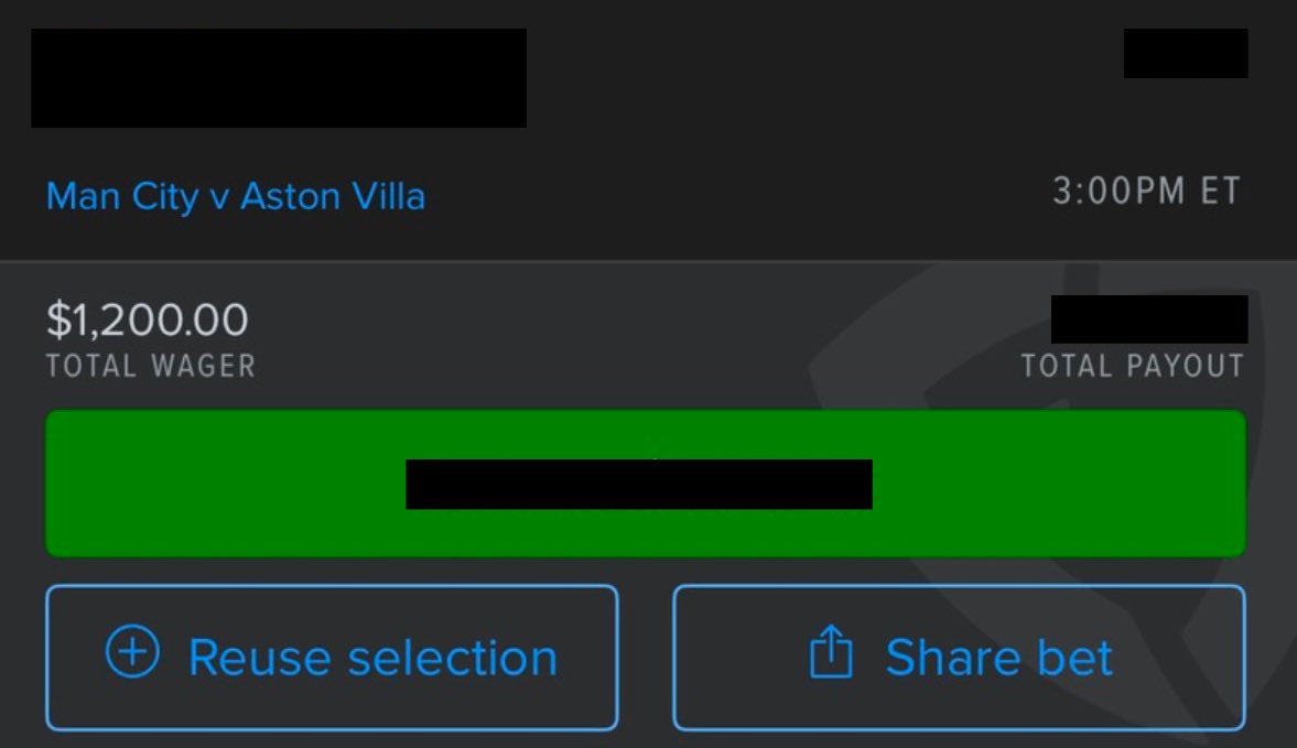 Jay’s Picks (@thejaypick) on Twitter photo PREMIER LEAGUE MEGA MAX 🔨🔨
GUARANTEED WINNER 🔒🔒🔒
⚽️ ASTON VILLA @ MANCHESTER CITY
SENDING THE PLAY TO EVERYONE WHO INTERACTS (LIKE + RT + COMMENT)
MUST BE FOLLOWING <a href="/TheJayPick/">Jay’s Picks</a> TO BE SENT THE PLAY BY DM 📲📲📲
TIME TO BE DAMN LEGENDARY 💣💣 PREMIER LEAGUE MEGA MAX 🔨🔨
GUARANTEED WINNER 🔒🔒🔒
⚽️ ASTON VILLA @ MANCHESTER CITY
SENDING THE PLAY TO EVERYONE WHO INTERACTS (LIKE + RT + COMMENT)
MUST BE FOLLOWING <a href="/TheJayPick/">Jay’s Picks</a> TO BE SENT THE PLAY BY DM 📲📲📲
TIME TO BE DAMN LEGENDARY 💣💣