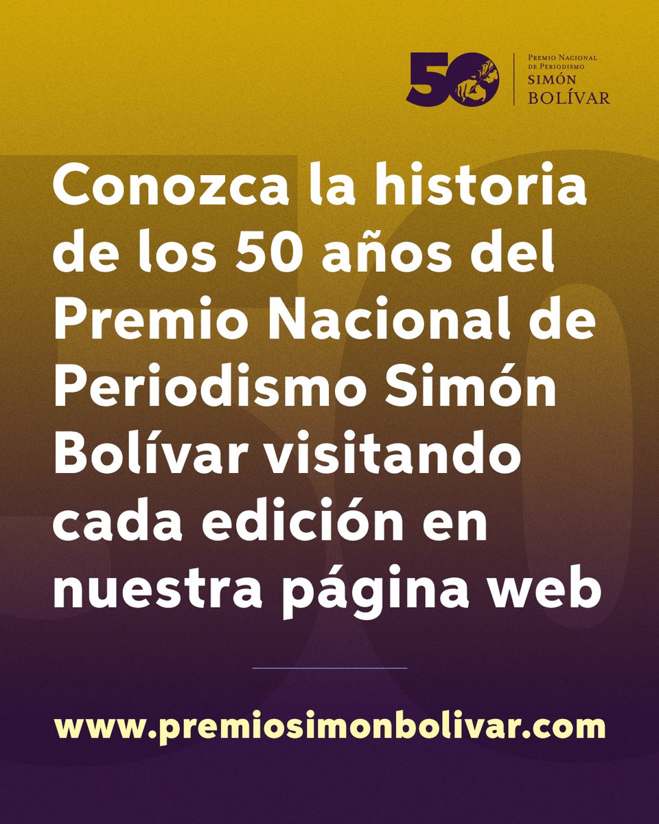 #PNPSB_50 50 años premiando lo mejor del periodismo colombiano
premiosimonbolivar.com