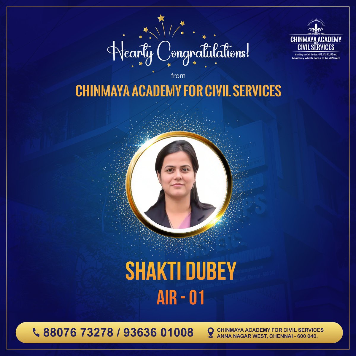 chinmayaacademy's tweet image. Hearty Congratulations to UPSC Topper Shakti Dubey AIR - 01 from Chinmaya Academy for Civil Services

#upsc #upscresult #air1 #upsc2024 #upscpreparation #upsccoaching #chinmayaiasacademy #shaktidubey