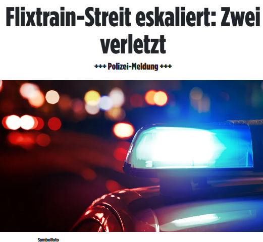 Düsseldorf: Ein Kongolese (38) besetzte die reservierten Plätze einer Familie. Auf die Aufforderung, die Plätze zu räumen, reagierte er aggressiv. Ein Nigerianer (22) wollte dem Familienvater beistehen und wurde von dem Kongolesen mit Schlägen attackiert. bild.de/regional/duess…