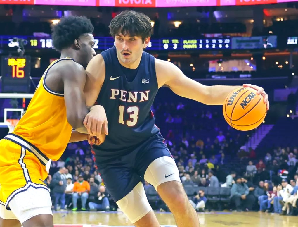 Penn center Nick Spinoso has entered the Transfer Portal <a href="/On3sports/">On3</a> has learned

The 6-9 grad transfer from New York averaged 13.3 points, 6.7 rebounds, and 3.1 assists this season.

on3.com/transfer-porta…
