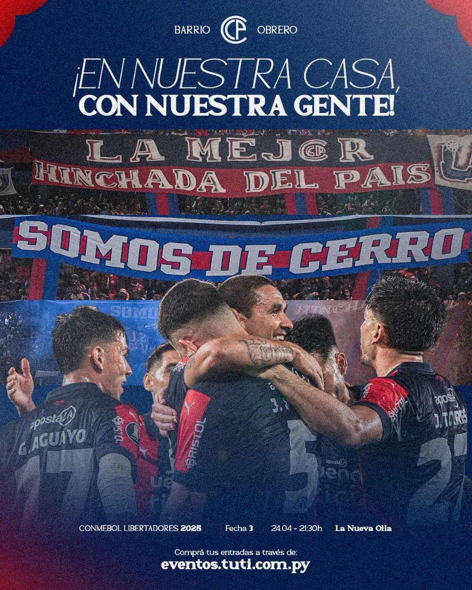 Danymacica's tweet photo. Vaaaamooooo CERRO PORTEÑO!!!
Este jueves cueste lo cueste...
🔵🔴💪🏻🇵🇾
🎧👀 https://t.co/zpNrYbCfCE