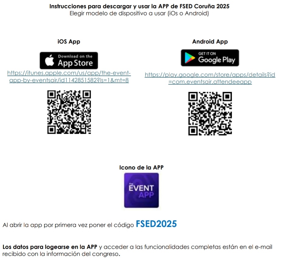 Todo preparado para  #SEDiab2025 ? Te has descargado la App? 
Podrás interactuar con otros asistentes o ponentes, crear tu propia agenda personalizada, visualización de los e-posters....