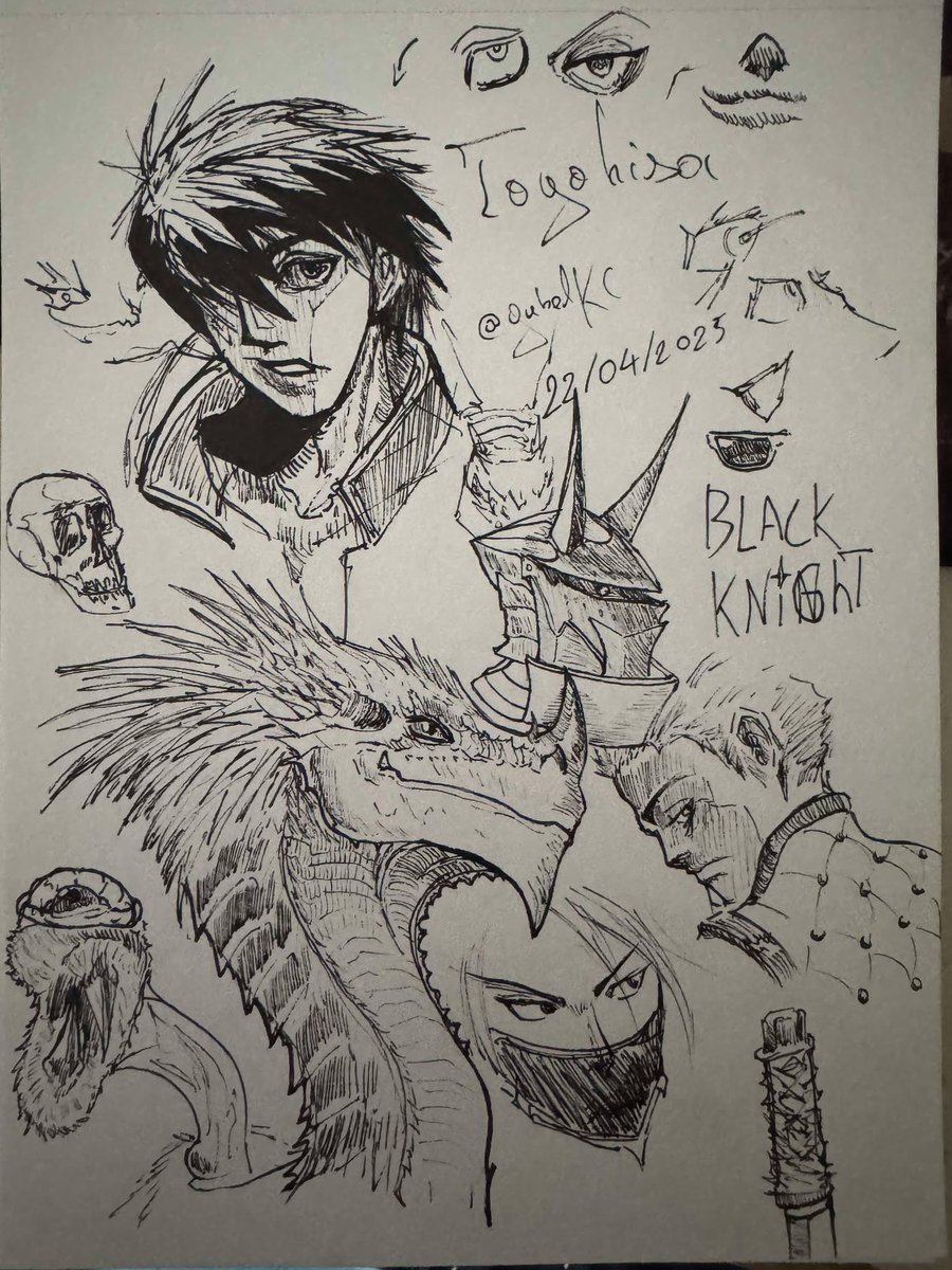 YubelKC's tweet image. its getting out of hand I&apos;ll stop here, don&apos;t ask me what that two teeth lil fella is, I was just sculpting randomly

drawing straight away with the liner is relaxing tho
 #sketch #rkgk #dynamicsketching