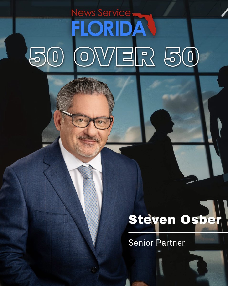 Senior Partner Steven Osber has been named to the 2025 Fifty Over 50 list by News Service of Florida. With over 100 trials and a record $832M verdict, Steve continues to set the standard in high-stakes litigation.

#50Over50 #StevenOsber #ConradScherer #TopLitigators #FloridaLaw