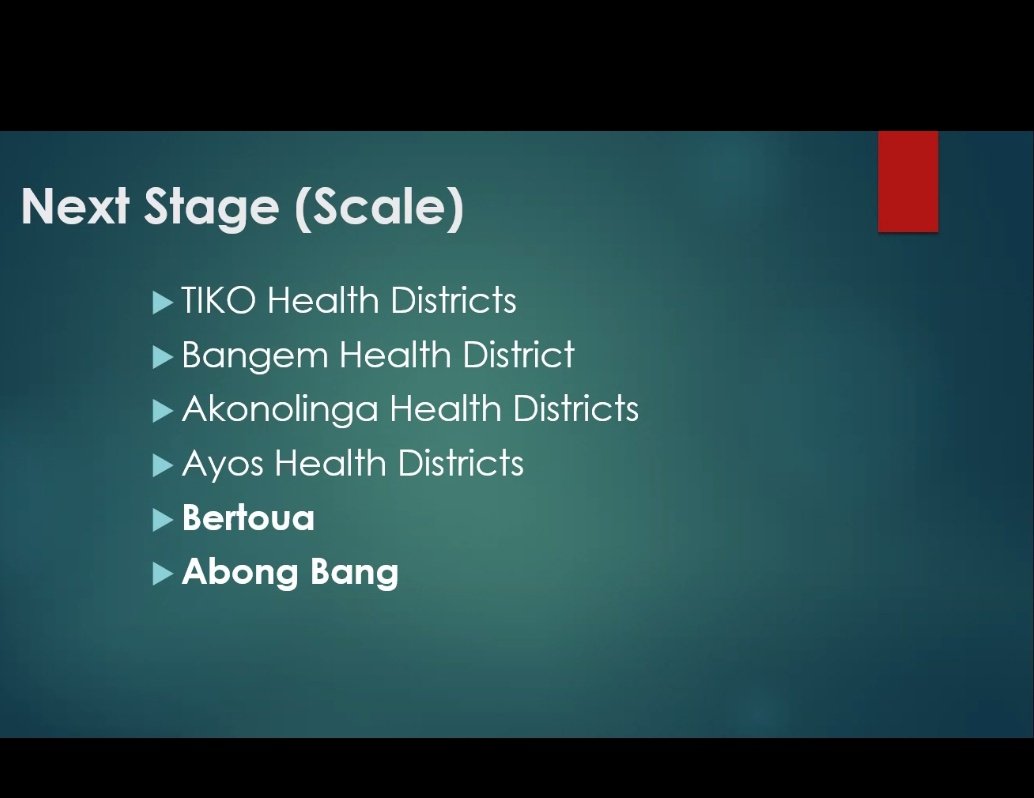 "The BornFyne project will be expanded to two additional health districts in Cameroon, Bertoua and Abong Bang to help the government improve the maternal health system of these districts", revealed by Dr Valery Ngo, BornFyne project coordinator.