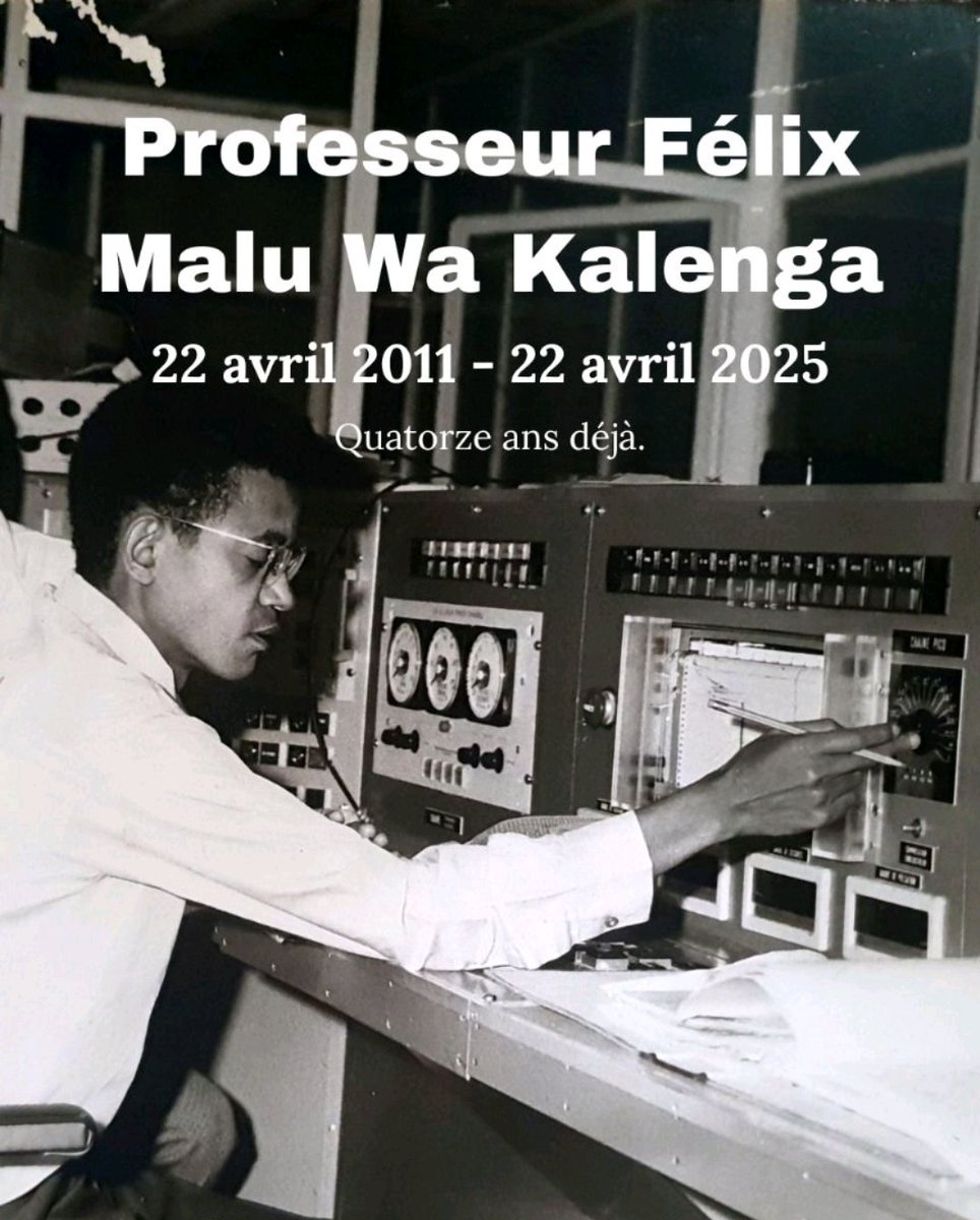 Enjeuxafricains's tweet photo. Le 22 avril 2011, le Pr Félix #Malu wa #Kalenga nous quittait. Ayons une pensée pieuse pour ce grand scientifique rd-#congolais dont la fille, @malu_raissa, est aujourd'hui ministre d'État en charge de l'Éducation nationale. Physicienne comme son défunt père, elle rappelle son legs aux générations actuelles et futures : une foi inébranlable dans l'intelligence #africaine, dans la puissance du savoir, et dans l'avenir que nous pouvons construire en cultivant nos propres étoiles.
Rappelons que cet ingénieur #congolais fut le doyen de la faculté polytechnique de l’université de #Kinshasa (#Unikin), mais aussi le n°1 du commissariat général à l'énergie atomique (CGEA) en #RDC. De 1965 à 2000, il a aussi dirigé le Centre régional d'études nucléaires de Kinshasa. Le Pr Malu a surtout été un chercheur de classe exceptionnelle dans le domaine du génie atomique.