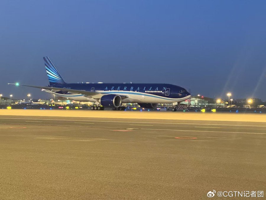 Shen Shiwei 沈诗伟 (@shen_shiwei) on Twitter photo Welcome to Beijing!👏
🇦🇿#Azerbaijani President Ilham Aliye arrived in Beijing.
🇦🇿President Ilham Aliye is on a state visit to🇨🇳#China at the invitation of Chinese President Xi Jinping.
Stay tuned for my coverage and analysis.
<a href="/azpresident/">İlham Əliyev</a> <a href="/presidentaz/">Ilham Aliyev</a> Welcome to Beijing!👏
🇦🇿#Azerbaijani President Ilham Aliye arrived in Beijing.
🇦🇿President Ilham Aliye is on a state visit to🇨🇳#China at the invitation of Chinese President Xi Jinping.
Stay tuned for my coverage and analysis.
<a href="/azpresident/">İlham Əliyev</a> <a href="/presidentaz/">Ilham Aliyev</a>