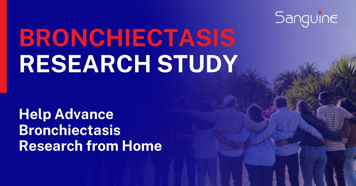 NTM Info &amp; Research is partnering with Sanguine Biosciences, a provider of at-home clinical research services, to share an at-home study opportunity for those interested in advancing bronchiectasis research. Click on the link below to learn more! To learn more or sign up, vis ...