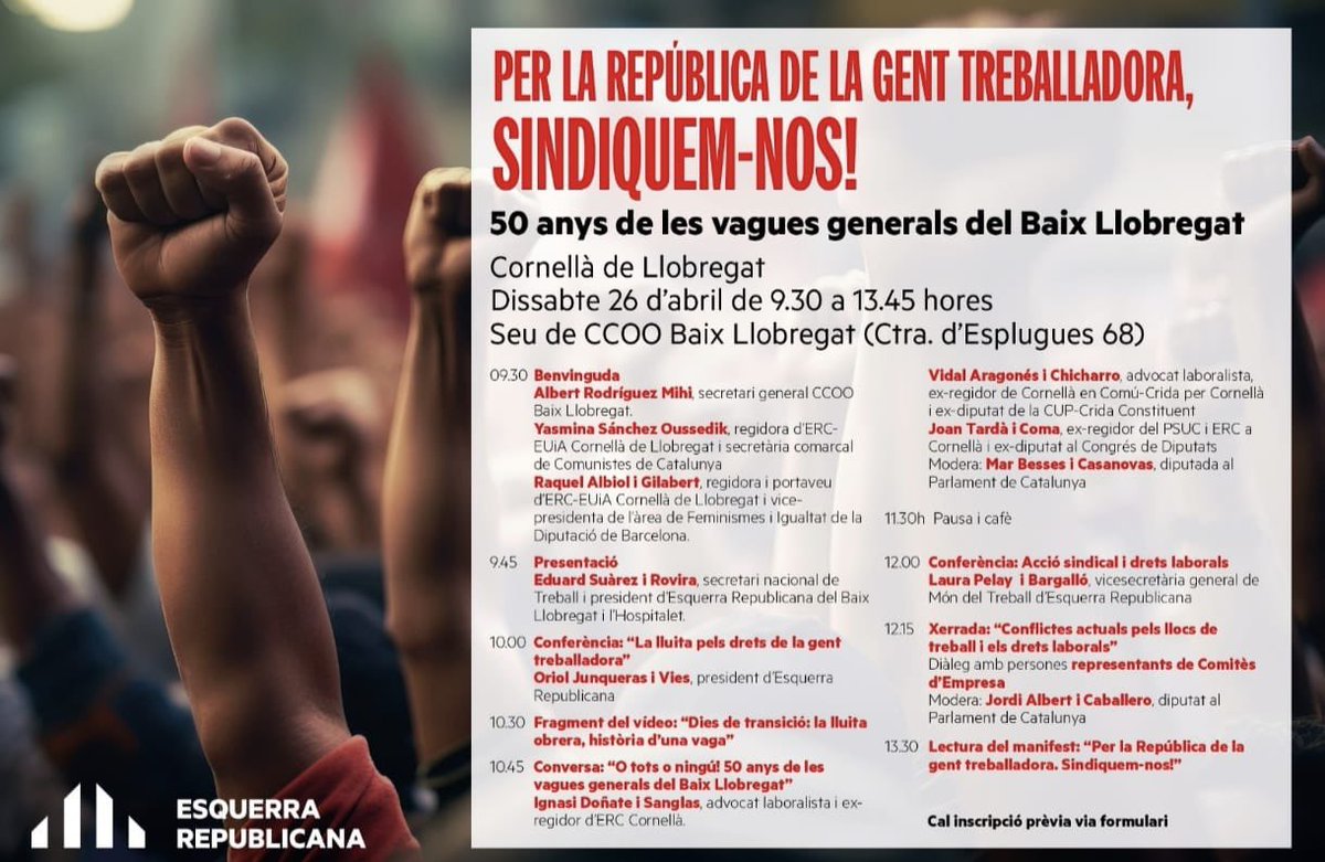 Us hi esperem dissabte!