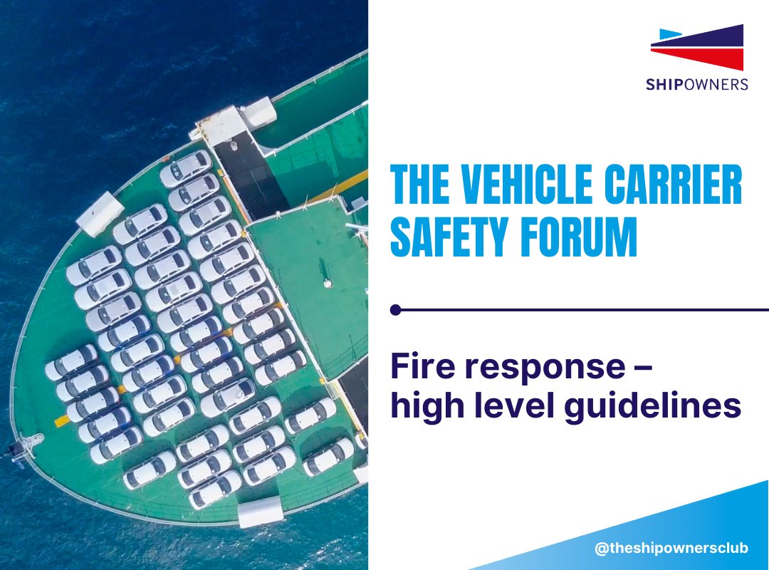 The Vehicle Carrier Safety Forum has published its second set of industry good practice guidelines, ‘Fire Response – High Level Guidelines’. Aiming to help vessel operators and crews better prepare for the challenges presented by vehicle fires onboard.
shipownersclub.com/latest-updates…