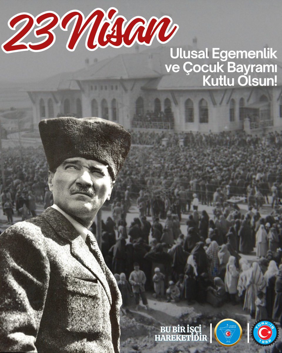 Ulu önder Mustafa Kemal Atatürk'ün çocuklara armağan ettiği, 23 Nisan Ulusal Egemenlik ve Çocuk Bayramı Yüce Türk Milletine ve geleceğimiz olan çocuklarımıza kutlu olsun.

#23NisanKutluOlsun