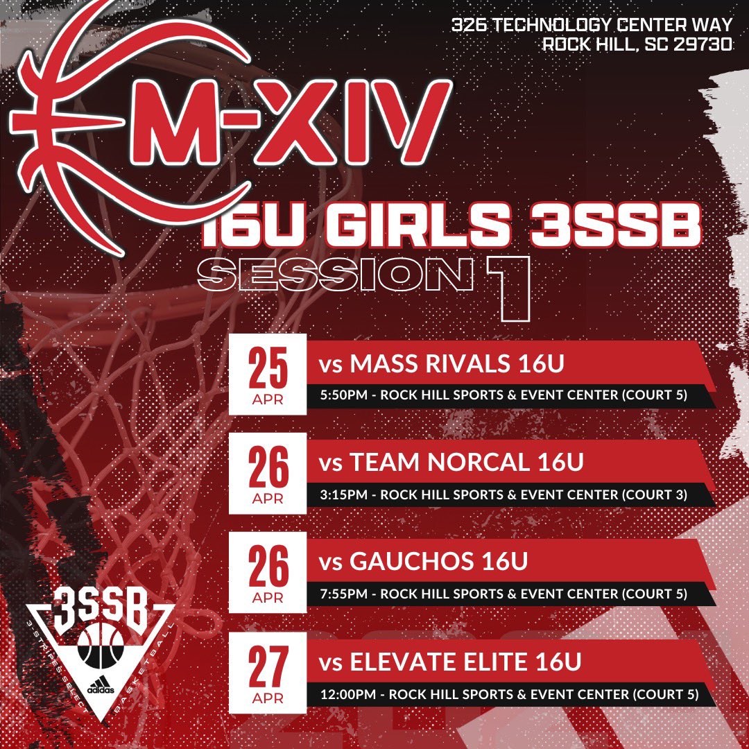 BrooklynSchilb (@brooklynschilb) on Twitter photo Looking forward to session 1 in Rock Hill, South Carolina! Hereβs my schedule. <a href="/M14Hoops_Girls/">Team M-XIV Girls</a> Looking forward to session 1 in Rock Hill, South Carolina! Hereβs my schedule. <a href="/M14Hoops_Girls/">Team M-XIV Girls</a>