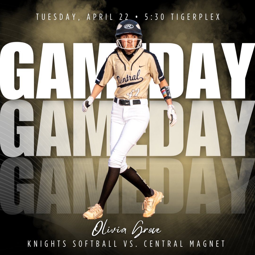 🚨🥎 Game Day 🥎🚨
🆚 vs Knights Softball
⏰ 5:30
⛅️ 70° 
🏟️ TigerPlex
📺gc.com