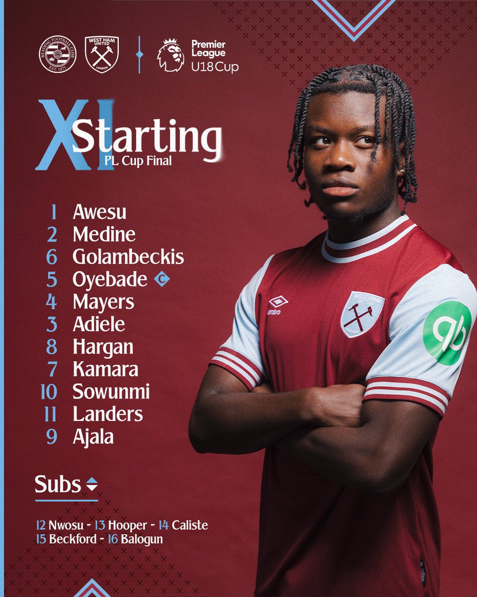 WestHam's tweet photo. 28 teams. Just 2 left standing…
This is how we line up tonight 🫧 https://t.co/GwLL3zTgGS