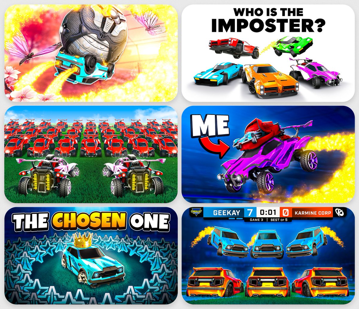 A few of the thumbnails I’ve been cooking up so far this year! 👨‍🍳

I'm currently working on a project for the Rocket League community, coming out very soon. 👀
