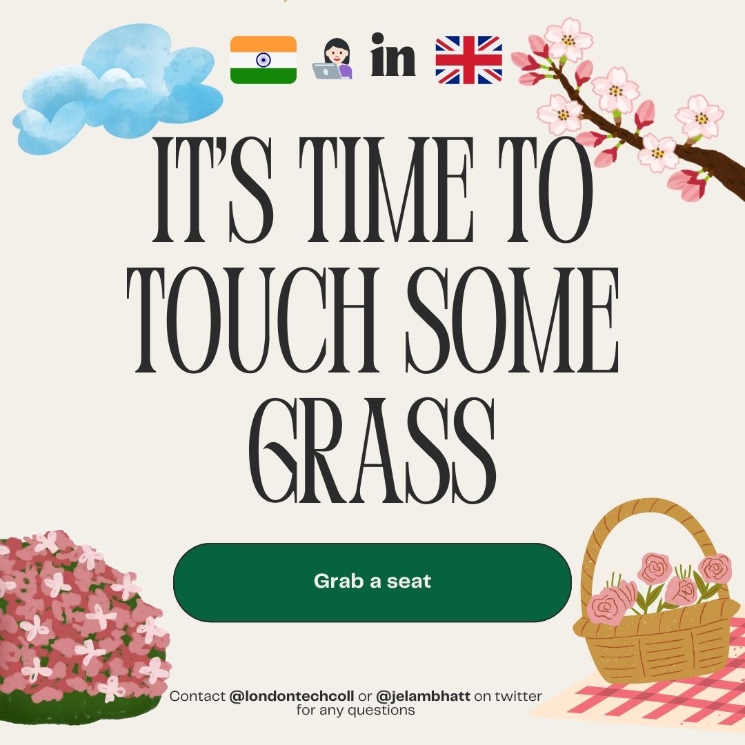 calling all londoners in tech 📣
our <a href="/londontechcoll/">London Tech Collective 🇮🇳</a> april meet-up is happening later this week. we’re excited to picnic under the rare london sun to celebrate spring 🌸🧺

register here: lu.ma/dvtv1wxu

RT for good karma ✨