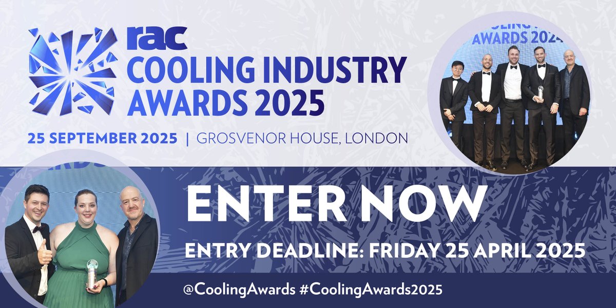 ⏰ MIDNIGHT TOMORROW ⏰

The 𝗖𝗼𝗼𝗹𝗶𝗻𝗴 𝗜𝗻𝗱𝘂𝘀𝘁𝗿𝘆 𝗔𝘄𝗮𝗿𝗱𝘀 𝟮𝟬𝟮𝟱 entry deadline is tomorrow!

You’ve got just 24 hours left to showcase your standout projects, products or people. Make it count.

🔗 Submit now: coolingawards.racplus.com/RACcoolingawar…

#CoolingAwards2025 #HVAC