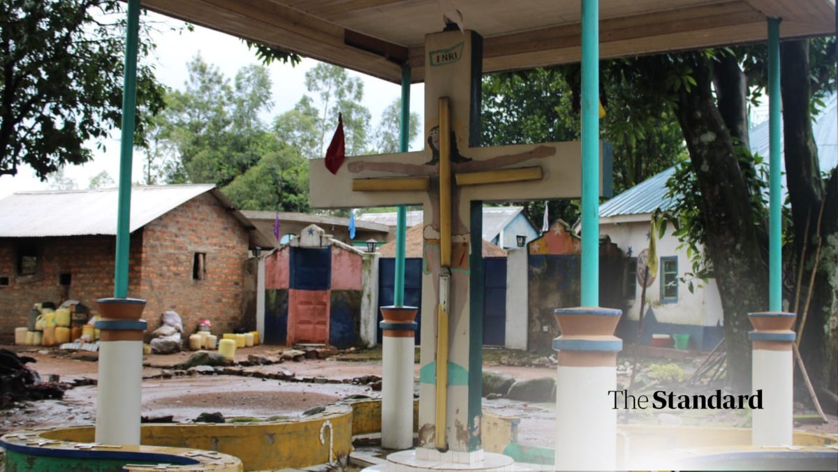 StandardKenya's tweet photo. The compound of the controversial Melkio Joseph Mission Messiah Church in Rongo, Migori County, where 57 people were recently rescued after allegedly seeking healing under questionable circumstances.

 Photo by Rodgers Otiso. https://t.co/AasPLc6vgY