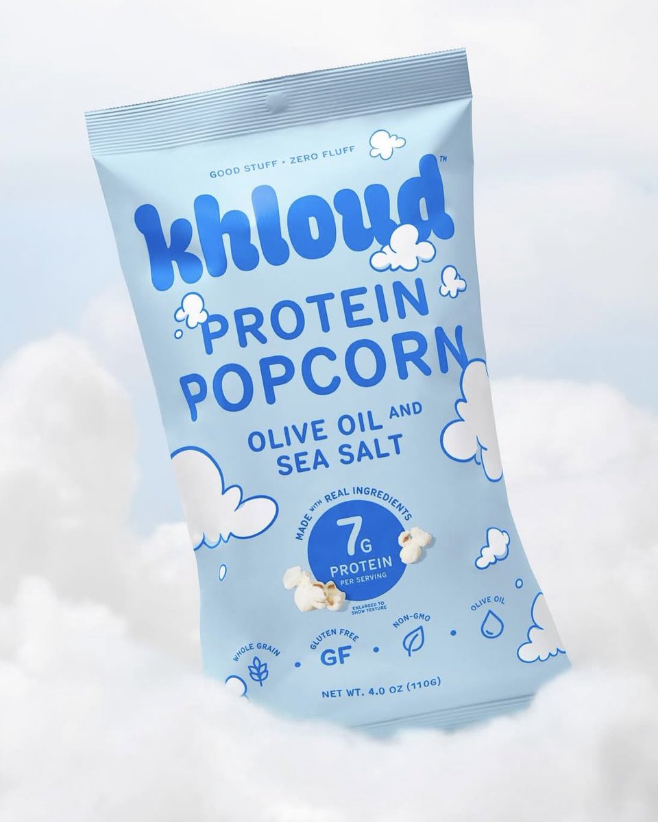 khloekardashian's tweet image. The secret’s out of the bag 🍿 Khloud Protein Popcorn available 4/29 on Khloudfoods.com and @target