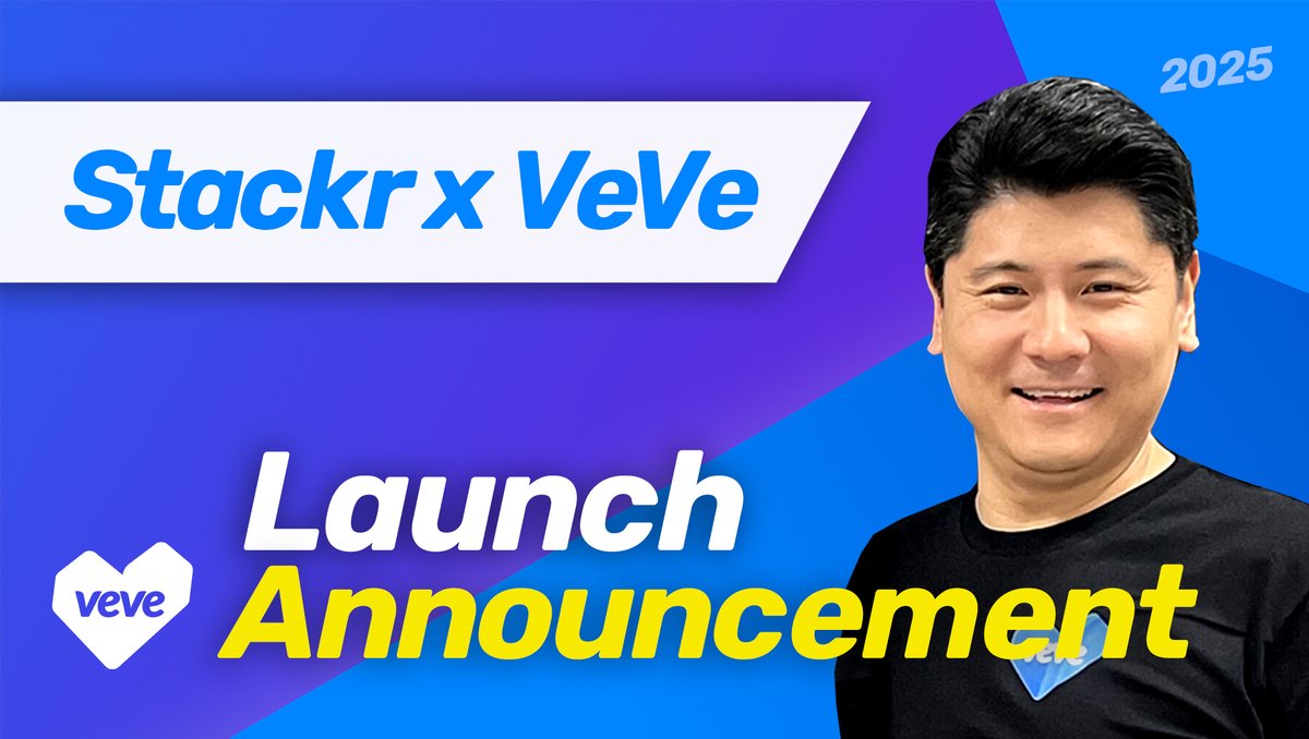 🚨 SPECIAL ANNOUNCEMENT VeVe x StackR 🚨

Hear directly from VeVe Co-Founder and Co-CEO David Yu (X Tag) with a major announcement launching April 28: youtu.be/8gGKPupbWbo

VeVe digital collectibles will officially go live on <a href="/StackRworld/">StackR</a> a trusted marketplace where you can