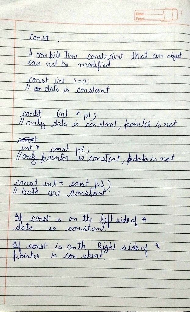 Day 10 of #100DaysOfCode
Didn't do much coding today, dove into how const and pointers work together in c++.
Crazy how just moving const around changes everything 🤯