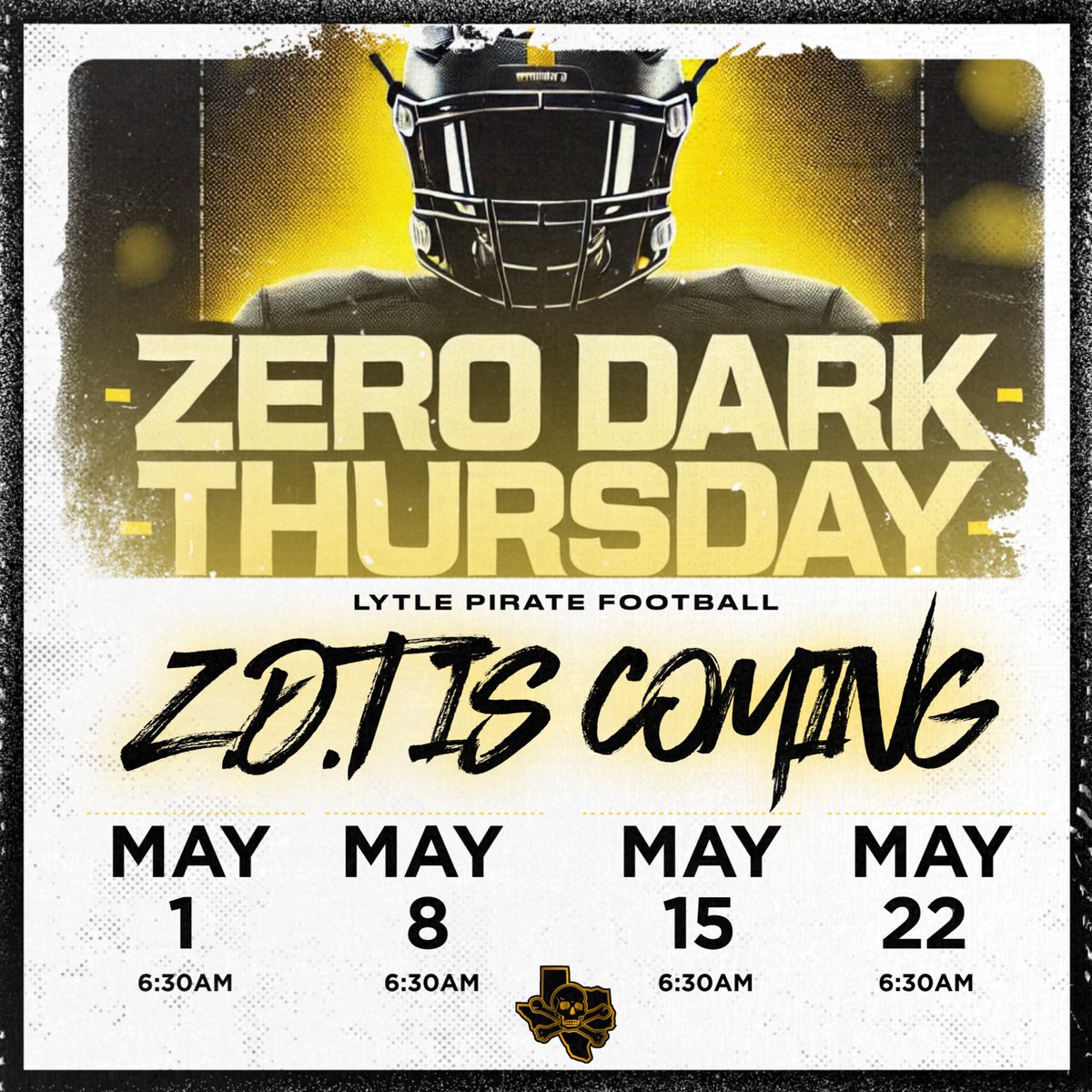🏆ZERO DARK THURSDAY🏆

This is NOT your average boot camp.
This is where PURPOSE meets PASSION.
This is where we separate the average from the elite.
This is where we build the STANDARD.

Fall starts now.
If you’re in, BE THERE.
If you’re out, that’ll show too.

#JustJump