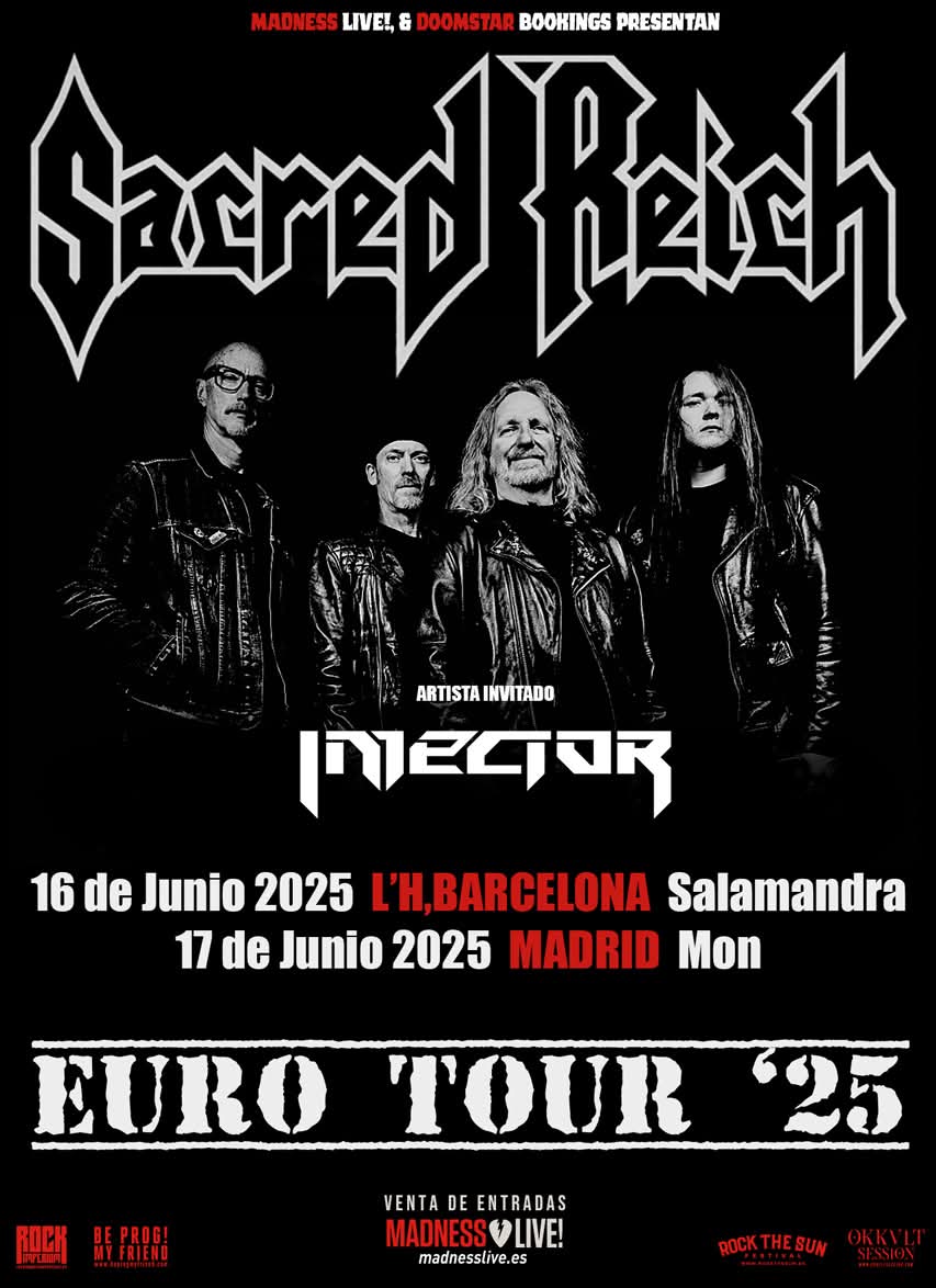 🔥 Sacred Reich + Injector 🔥

No podríamos estar más orgullosos de anunciar que este junio acompañaremos a los míticos Sacred Reich en la parte española de su gira.

Preparaos para la devastación 👊🏻🔥

▶️ 16 junio, L'Hospitalet (Barcelona) Salamandra 
▶️ 17 junio, Madrid - MON