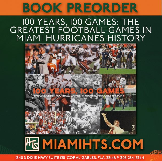Canes Connection (@canesconnection) on Twitter photo 100 years of Miami football, 100 iconic games 🏈 Celebrate a century of Miami football with "100 Years, 100 Games" — the ultimate book for any Miami fan! 📘 Preorder now <a href="/miamihts/">Miami Team Store</a> or visit MiamiHTS.com 100 years of Miami football, 100 iconic games 🏈 Celebrate a century of Miami football with "100 Years, 100 Games" — the ultimate book for any Miami fan! 📘 Preorder now <a href="/miamihts/">Miami Team Store</a> or visit MiamiHTS.com