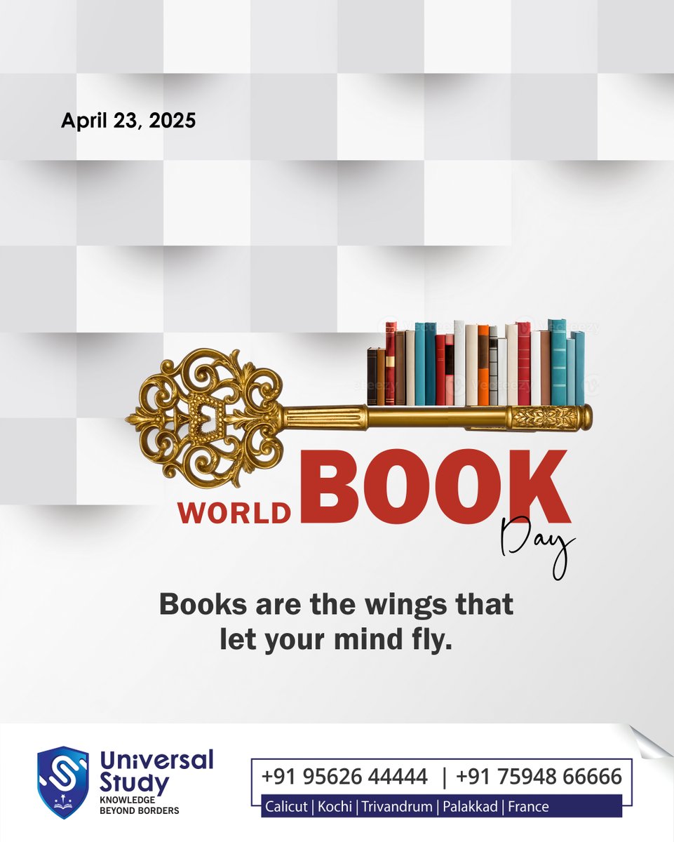 Study79364Study's tweet image. 📚✨ Happy World Book Day!
Let’s celebrate the power of reading and the worlds it opens for us. 🌍🔑
Keep exploring, keep learning!

#UniversalStudy #languagestudio #WorldBookDay #BooksAreMagic #ReadToGrow #KnowledgeBeyondBorders #BookLovers #StudyAbroadDreams #reading