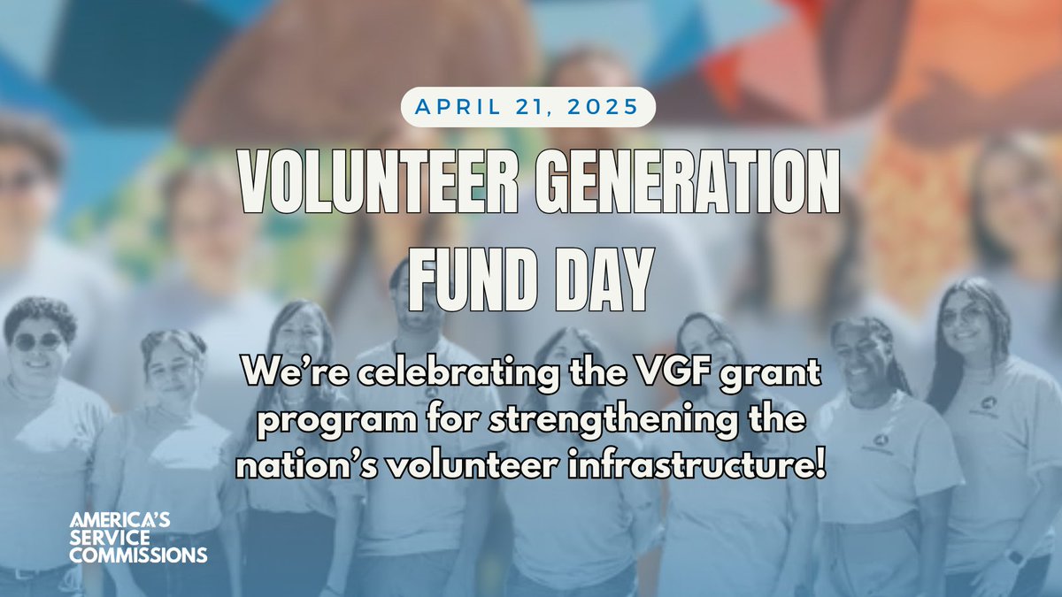 Happy National Volunteer Week! 

Did you know we are one of 42 organizations that leverage #VolunteerGeneration Funding from AmeriCorps to enable more Americans to give back through citizen service? 

Learn more about #VGF: bit.ly/volunteergener….