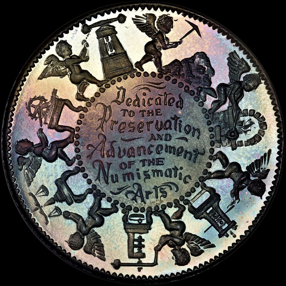 NGCcoin's tweet image. Coin of the Day: For #TonerTuesday (and #NationalCoinWeek), here is a Gallery Mint Museum 1993 Silver 1.5-ounce medal that earned NGC’s Star Designation for exceptional eye appeal. Learn more about National Coin Week at money.org/national-coin-… #coincollecting #numismatics #coins