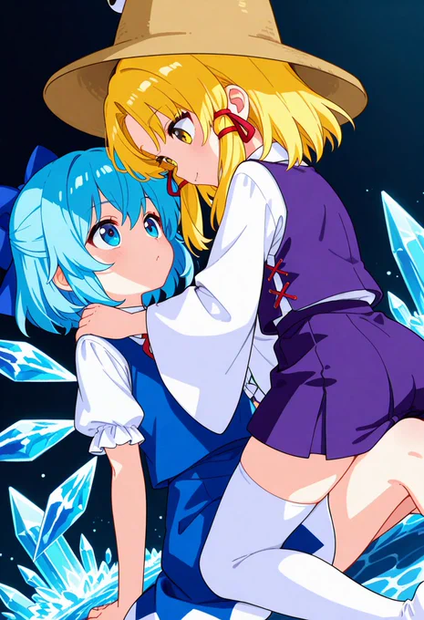 チルノと諏訪子 