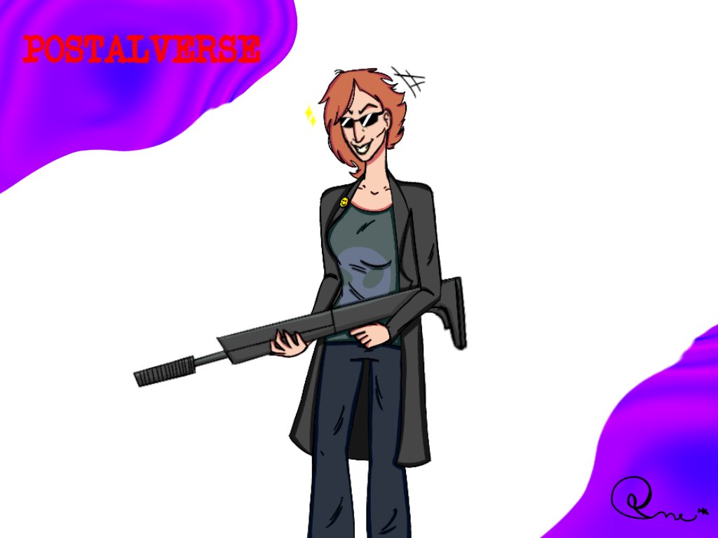 EKitsunami9879's tweet photo. POSTALVERSE🔥: 1/5 Postal Doe!
I started the little saga of postalverse drawings, the first character was postal doe (female version of postal dude)#RWSstudios #postaldude #postalverse #postaldoe @RWSstudios #RunningWithScissors https://t.co/5zsVo9ZLXV