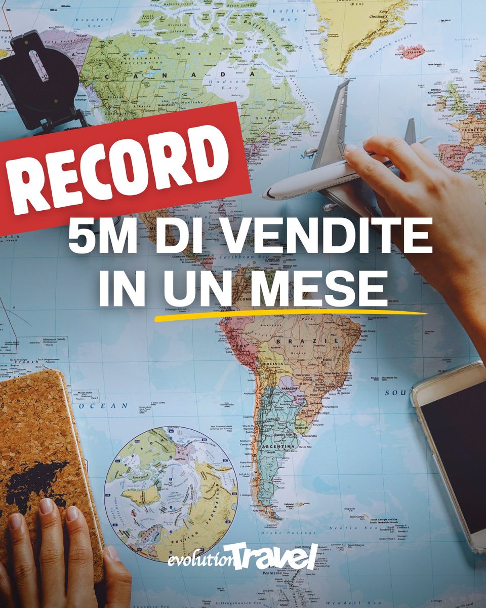 🚀 Evolution Travel raggiunge un nuovo record: 5 milioni di vendite in un solo mese!

Ringraziamo per gli l'articoli
@Travelnostop
@TTGItalia

Leggi gli articoli completi qui:
👉 shorturl.at/ybAgn
👉 shorturl.at/W5bOp

#evolutiontravel #consulenteviaggionline
