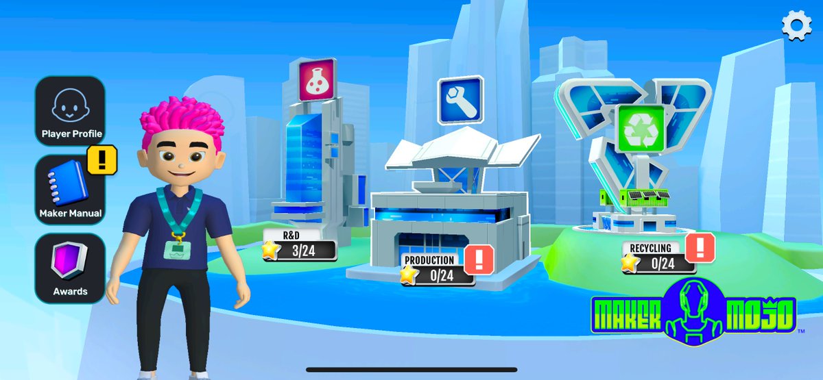 skillsgapp (@skillsgapp) on Twitter photo 🌍 This #EarthDay, we're celebrating the power of #play to shape a more #sustainable future. In #MakerMojo, our advanced manufacturing career game, players aren't just learning about careers—they're learning how to be better stewards of the planet.
😎#solar 🥤#water ♻️#recycling 🌍 This #EarthDay, we're celebrating the power of #play to shape a more #sustainable future. In #MakerMojo, our advanced manufacturing career game, players aren't just learning about careers—they're learning how to be better stewards of the planet.
😎#solar 🥤#water ♻️#recycling