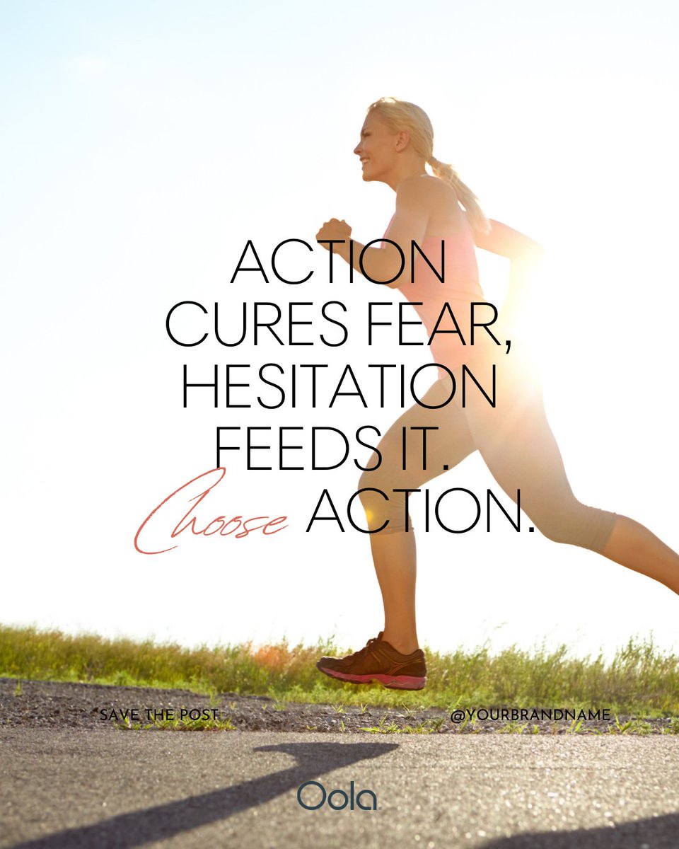 OolaLife's tweet photo. Move forward, even if it's messy. Fear fades when you take the first step.
#ChooseAction #FearLessLiveMore#LiveOola #1B7 #OolaLife https://t.co/yNkUEVl1CZ